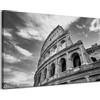 GP TONER Quadro su tela Colosseo bianco e nero 120X80 cm