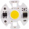 LIGHBIB Lampada LED COB Chip Lampadina Y32 3W 5W 7W 10W 12W Ingresso Potenza Reale IP65 Per Proiettore Esterno 220V/110V,Bianco Caldo,12 W 5 Pezzi