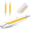 Homesally Lampadina R7S 118mm LED Dimmerabile 30W, Lampadina Lineare 30W R7S Equivalente a Lampada Alogena 300W, Bianco Caldo 3000K, 3000LM, 360 Gradi Proiettore, Lampada Parete,Natural white 2pcs,118mm 30W