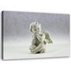 Feeby Stampa Tela Non Tessuta Herubin Angelo Figurina 45x30 cm Decorazione murale Immagini Moderni Soggiorno Astrazione Fotografia artistica Angelo grigio