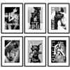 Milk And Coffee Lab MilkAndCoffeeLab® Set 6 Poster Fashion, Immagini Glamour, stampe artistiche, marchi di moda, decorazioni per pareti casa, soggiorno, camera. Senza cornice. (Fashion Brands b/n, A3 cm 29,7x42)