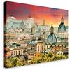 Wallazz Quadro su Tela Lazio - Quadri Moderni Soggiorno - Roma, Colosseo, Trastevere, Ponte Milvio - Stampa su Tela - Quadro Moderno Soggiorno 60x120cm