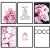 Milk And Coffee Lab MilkAndCoffeeLab® Set 6 Poster Fashion, Immagini Glamour, stampe artistiche, marchi di moda, decorazioni per pareti casa, soggiorno, camera. Senza cornice. (Coco Rose Roses, A4 cm 21x29,7)