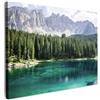 MuchoWow© Quadri Astratti su Tela Foto Quadro Moderno Soggiorno Canvas | 70x50 cm - Decorazioni Camera da Letto Montagna - Alberi - Acqua - Campagna