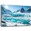 Printerland Quadri Moderni PAESAGGIO MONTAGNA Ghiaccio Neve Quadro moderno da Parete XXL grande Stampa su tela Canvas Decorazione Murale muro Soggiorno Arredo Camera da letto Cucina (50x70 cm, 15)