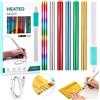 CYFUN DESIGN Hot Foil Roon& Hot Heat Foil Penne Set,Foil Quill Starter USB Heat Foil Pen per Scrapbooking Tool Kit Gold Glimmer Hot Foil Roll per la creazione di biglietti di scrapbooking,penna con cavo USB DC5V