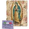 F.LLI BONELLA Fratelli Bonella - Quadro Madonna di Guadalupe Vintage - Legno di Pioppo, Spessore 8mm - Per Camera da Letto 19x24cm