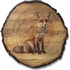 DARO Design - Quadro da parete volpe misura 20 cm - Stampa artistica pronta da appendere - Decorazione da parete a tema caccia, natura, animali