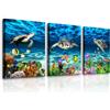 MHARTK66 Quadri Moderni Stampe da Parete Naturale Soggiorno 30x40 cm | tema marino blu, stampa hd su tela, facile da appendere, posa rapida, versatile in vari ambienti, adatto anche come regalo