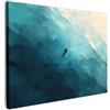 MuchoWow© Quadro Moderno Soggiorno Decorazioni Da Parete Quadri Su Tela Da | 40x30 cm - Salotto Grandi Foto Con Cornice Stampe Su Tela Camera Da Letto Mare - Silhouette - Astratto - Blu