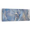 ARTTOR Stampe da Parete Moderne 100x40 cm Quadro su Tela Astratto - 5029 | Oro Colore Blu Quadro Decorativo Grande 1 pezzo Soggiorno Camera da Letto Arte da Parete Decorazione da Parete ARTTOR