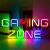 ineonlife Gaming Zone Insegna al Neon Colorata LED Gaming Luce al Neon per Decorazione Parete Insegna al Neon a Forma di Lettera per Sala Giochi, Zona Gioco, Tana dell'Uomo, Regali Insegna LED per