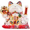 Generic GATTO DELLA FORTÀ CINESE in ceramica da 11 pollici con braccio oscillante (28 cm) MANICA NEKO