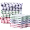 Generic Confezione da 6 asciugamani a nido d'ape per mani, viso, testa, 30,5 x 30,5 cm, morbidi e assorbenti, strofinacci da cucina, bagno, ospiti, palestra, asciugamani multiuso (colore casuale)
