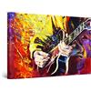 Startonight Quadro su Tela Colore e Musica per Chitarra - Quadri Moderni Astratti - Stampe Grande per Soggiorno Stampe Incorniciate 80x120 cm, Decorazione Parete, Idea Regalo Elegante Luminoso
