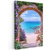 MuchoWow© Quadri Grandi Dimensioni Quadretti Da Parete Quadro Moderno | 20x30 cm - Camera Da Letto Stampa Foto Su Tela Soggiorno Cornice Decorazioni Vista - Mare - Rocce - Spiaggia - Ingresso