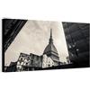 Wallazz Quadro su Tela Piemonte - Quadri Moderni Soggiorno - Torino, Novara, Alessandria, Asti, Cuneo, Alba, Stresa - Stampa su Tela Canvas HD - Quadro Moderno Soggiorno 50x150 cm
