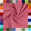 fingsi Stoffe Mira - Tessuto elasticizzato al metro, coupon tinta unita - larghezza tubo 34 cm - 95% cotone, 5% elastan (11. Rosa 0,5m)