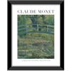 LABORATORIO 102 Quadro Claude Monet Lo Stagno Delle Ninfee (30x40 cm) Arte Contemporanea - Stampa Fotografica da Parete con Cornice inclusa - Poster Moderno Pronto da Appendere