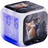 Blissbuilt Sveglia per Bambini con Display LED,Sveglia da Comodino per Bambini Data,Ora,Temperatura,Lampada Cubo Sveglia Digitale Carina Bambini per Bambini,Bambini e Ragazze,Studenti (Modello Gatto)