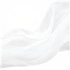 FORBELL Tulle in organza morbido, 160 cm x 3 m/5 m/10 m, tessuto decorativo a rete trasparente, per cucito, matrimoni, feste, archi, abiti, gonna in tulle, veli e decorazioni fai da te (bianco, 160 cm x 5 m)