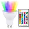 Generic RZL Illuminazione, 1pack LED Lampadina GU10 10W 110 V 220 V for la decorazione della decorazione domestica Colore variabile RGB LED Lampada con telecomando IR(RGBWW)