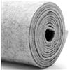 Penbinmall Tessuto in feltro fai da te, 40 cm x 250 cm, spessore 3 mm, colore singolo, per tappeti auto, mercatini di Natale e progetti giganti, grigio chiaro