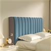 DRIMEE Cuscini per Testata Letto Matrimoniale Schienale Letto Imbottito Copri Testata Letto Matrimoniale Imbottita Vestiletto e Decorazioni Camera da Letto,Blu,180CM