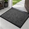Mibao zerbino interno esterno - assorbente e lavabile - grigio | Zerbino antisporco 60x120cm - tappeto antiscivolo interno ed esterno - zerbino da porta, anche per esterno coperto