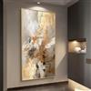KEMEIQI Quadro su tela astratto di lusso, elegante decorazione per la casa, per camera da letto, soggiorno, sala da pranzo, decorazione verticale da appendere alla stanza, 65x130 cm, senza cornice.