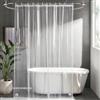 HAGOT 180 x 200cm Tenda da doccia, Tenda da Bagno con Ganci, Resistente All'acqua e Alla Muffa
