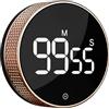 Blue Snail BlueSnail Cucina Timer con LED Digital Display Smart Efficana per Home Classroom Palestra Ufficio, Volume e Luminosità Regolabile Timer di produttività (Full diamond rose gold)