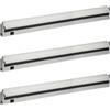 Oktaplex lighting Oktaplex set da 3 Rota barra LED sottopensile orientabile 90 cm | 1200 lm e 15 W, 4000 K bianco neutro su 230 V, corpo orientabile in alluminio argento con interruttore