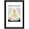 LABORATORIO 102 Quadro Marcel Duchamp Fontana (20x30 cm) Arte Contemporanea - Stampa Fotografica da Parete con Cornice inclusa - Poster Moderno Pronto da Appendere