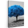 MuchoWow© Quadri Camera Da Letto Stampe Da Parete Quadro Su Tela Moderni | 60x90 cm - Decorazioni Murali Soggiorno Foto Quadretti Ingresso CasaAlbero - Natura - Blu - Bianco e nero - Fiori
