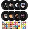 LZYKJGS 8 Pezzi Decori Dischi Musicali Parete, Decorazioni Vinile Cd, Decorazioni Record Pareti Cd, per La Decorazione Di Bar, Caffetterie (7 inch)