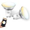 Lepro Lampadina LED GU10 WiFi Intelligente, Smart Lampadine Compatibile con Alexa e Google Home, 4.5W Equivalenti a 50W, Luce Dimmerabile 2700K-6500K, Controllo a Distanza da App (Pacco da 2 Pezzi)