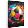 MuchoWow© Quadro Moderno Soggiorno Decorazioni Da Parete Quadri Su Tela Da | 80x120 cm - Salotto Grandi Foto Con Cornice Stampe Su Tela Camera Da LettoGraffiti - Street art - Sport - Art - Banksy