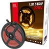 LED ATOMANT Rotolo 5m Striscia LED 220V 12W/m Bianco Caldo IP65 | 3000K, Tagliabile ogni 10cm