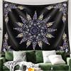 Generic Arazzo floreale con mandala da appendere alla parete, grazioso arazzo da parete in stile bohémien, per camera da letto, decorazione per soggiorno e ragazze