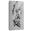 ARTTOR Quadri Moderni su Tela 65x120 cm Verticale Bianco e Nero Persone - 4566 | Manualmente Scritto Mani Quadro Decorativo Grande Soggiorno Camera da Letto Decorazione da Parete Arte da Parete ARTTOR
