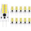 BVCL Lampadine LED G4 dimmerabili, 3W sostituiscono le alogene da 3W, CA 12-24V 300lm senza sfarfallio, confezione da 10(Cool white 6000K.)