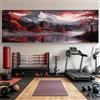 WZXGHE Poster di samurai giapponesi, stampe artistiche a tema Bushido, quadri decorativi per salotti e camere da letto moderni, senza cornice. (B, 50x150cm)