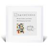 RahmenMax Morena Cornice portafoto in legno, 50 x 50 cm, moderno profilo molto quadrato, 50 x 50 cm, ampia scelta di colori: bianco lucido con vetro sintetico trasparente da 1 mm