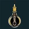 AMARCORDS - Lampadina Led dimmerabile, filamento CUCCHIAIO, luce calda 2700K, vetro ambrato tipo globo, E27, 4W