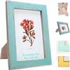 ZFKXGS Cornice Foto 9x14 cm Cornice Portafoto Legno Vintage Blu Cornici Foto da Tavolo Portafoto da Parete Retro in Difficoltà Photo Frame Piccola Decorazione Fotografica di Matrimonio Cartolina