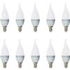 V-TAC 20-pezzi Lampadina LED Candela fiamma - Casquillo E14 - Potenza 4W (sostituisce 30 W) - Luce Bianca Calda (2700K) - 320 lm - Angolazione fascio luce 200°