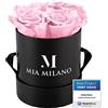 Mia Milano Rose stabilizzate | Regalo di Festa della Mamma | Scatola rose fiora | San Valentino Regalo | Confezione Regalo con Rosa Eterna