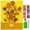 YUZNA Diamond Painting Set - Girasole di Vincent Van Gogh - 30x40 cm - Diamond Painting per Adulti, 5D Quadri con Diamanti
