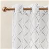 Ystyle Tende per Interni Voile Semi Trasparenti 2 Pezzi con Occhielli, 140x300cm, Tenda a Panello Tende Leggere Morbida per Camera da Letto Cameretta Bambini e Soggiorno Moderne, Grigio